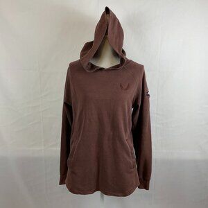 Aesthetic Revolution Hoodie S Pockets Long Sleeve Brown